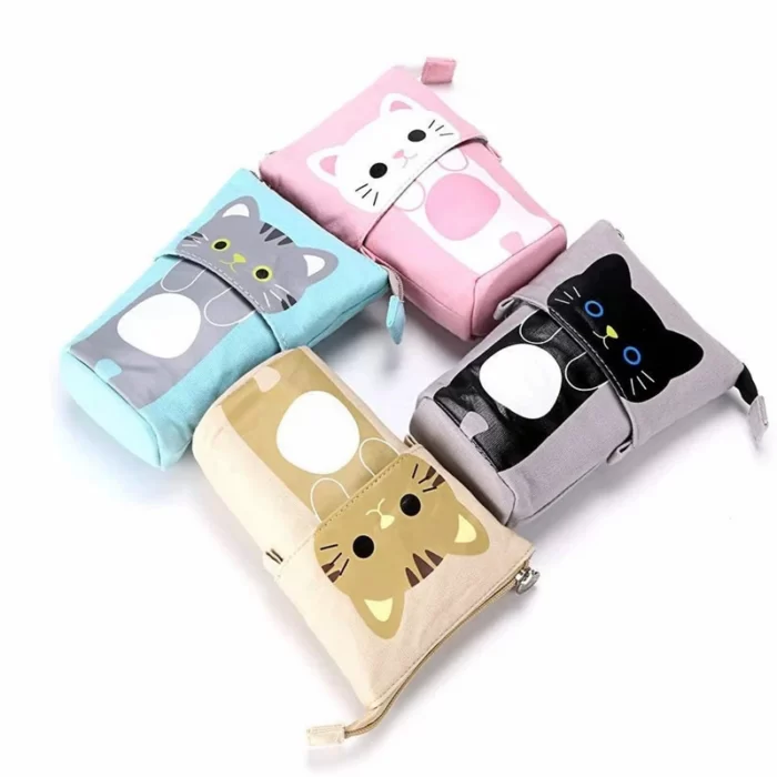Foldable Canvas Pop-up Pencil Case - Image 2