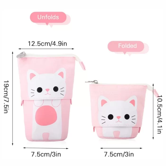 Foldable Canvas Pop-up Pencil Case - Image 4